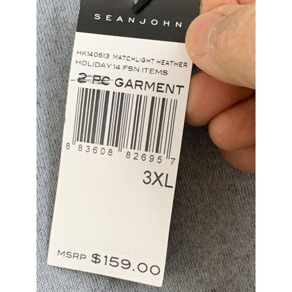 Mens Sean John 3XL Gray Velour Track Jacket Full Zip NWT 7608 Hip Hop - Picture 10 of 12